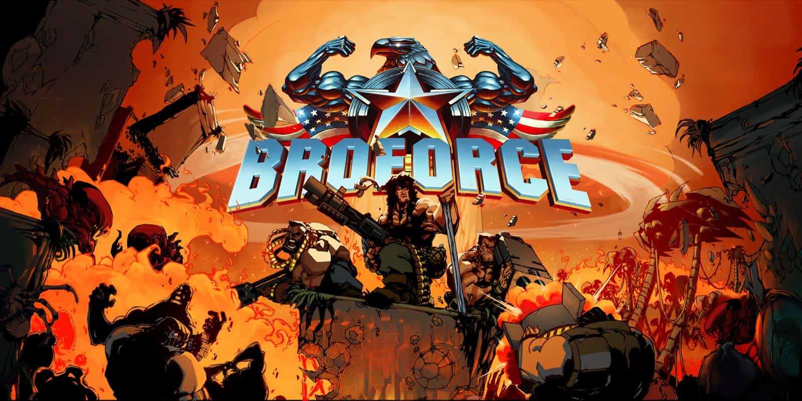 Game bro. Broforce ps4 на диске. Broforce 2022. Игра Broforce 2. Картинки брофорс.